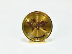 Wilhelm Kienzle Kienzle GMT World Time Zone Brass Table Clock Midcentury Germany 1960s - 4062962