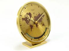 Wilhelm Kienzle Kienzle GMT World Time Zone Brass Table Clock Midcentury Germany 1960s - 4063001