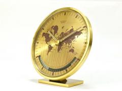 Wilhelm Kienzle Kienzle GMT World Time Zone Brass Table Clock Midcentury Germany 1960s - 4063030
