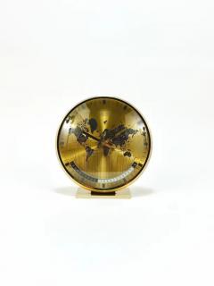Wilhelm Kienzle Kienzle GMT World Time Zone Brass Table Clock Midcentury Germany 1960s - 4063039