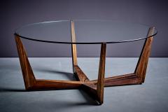 Wilhelm Renz Rosewood Coffee Table with Glass Top by Wilhelm Renz - 3823523