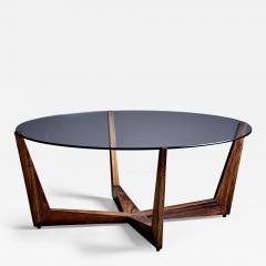 Wilhelm Renz Rosewood Coffee Table with Glass Top by Wilhelm Renz - 3826185