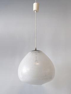 Wilhelm Wagenfeld Rare Elegant Mid Century Modern Pendant Lamp by Peill Putzler Germany 1950s - 4440833