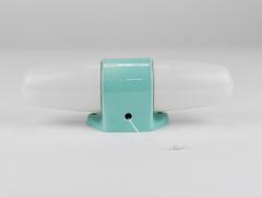 Wilhelm Wagenfeld Wilhelm Wagenfeld Bauhaus Turquoise Double Sconce Wall Light Germany 1950s - 4641840
