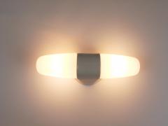 Wilhelm Wagenfeld Wilhelm Wagenfeld Bauhaus White Double Sconce Wall Light Germany 1950s - 4645217