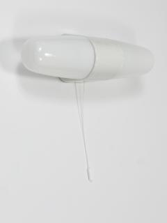 Wilhelm Wagenfeld Wilhelm Wagenfeld Bauhaus White Sconce Double Wall Light Linder Germany 1950s - 4253974