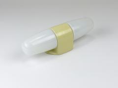 Wilhelm Wagenfeld Wilhelm Wagenfeld Bauhaus Yellow Double Sconce Wall Light Linder Germany 1950s - 4541572