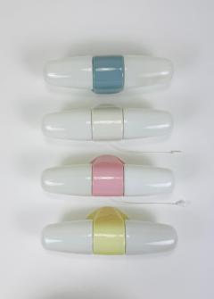 Wilhelm Wagenfeld Wilhelm Wagenfeld Bauhaus Yellow Double Sconce Wall Light Linder Germany 1950s - 4541578