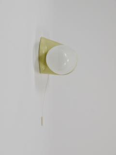 Wilhelm Wagenfeld Wilhelm Wagenfeld Bauhaus Yellow Sconce Double Wall Light Linder Germany 1950s - 4254004