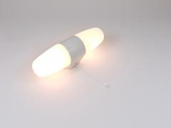 Wilhelm Wagenfeld XXL Wilhelm White Wagenfeld Bauhaus Sconce Double Wall Light by Linder Germany - 4249546