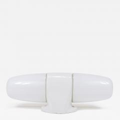 Wilhelm Wagenfeld XXL Wilhelm White Wagenfeld Bauhaus Sconce Double Wall Light by Linder Germany - 4249571