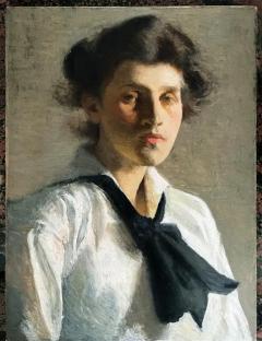 Will Rowland Davis Portrait of a Young Woman American Impressionist - 3607314