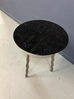 Willard Stone Will Stone Style Postmodern Marble Side Table - 4232404