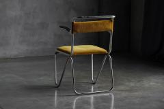 Willem Hendrik Gispen Diagonaalstoel Armchair by W H Gispen Netherlands circa 1930 - 4593814