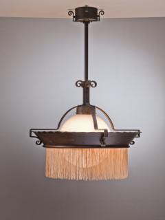 Willem Hendrik Gispen Gispen wrought iron pendant lamp - 2767043