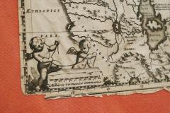 Willem Janszoon Blaeu Willem Janszoon Blaeu Rare Original 17th Century Map of Ethiopia in a Pine Frame - 4394683