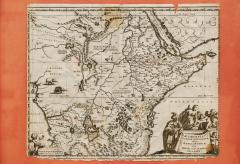 Willem Janszoon Blaeu Willem Janszoon Blaeu Rare Original 17th Century Map of Ethiopia in a Pine Frame - 4394716
