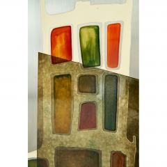 Willi Burger Enamel on Metal Painting by Willy Burger Italy 1970s - 993993