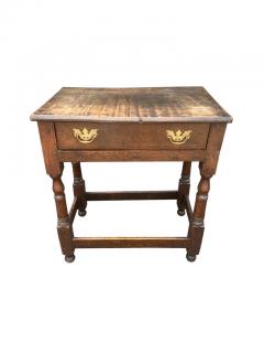 William And Mary Oak Tavern Table - 3740960