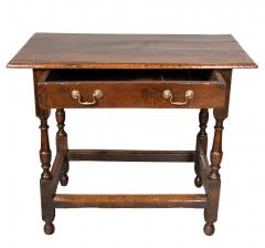 William And Mary Oak Tavern Table - 4643522