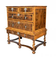 William And Mary Oyster Veneer Chest On Stand - 4474285