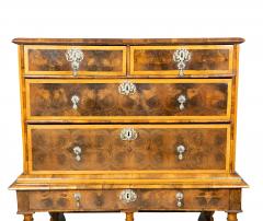 William And Mary Oyster Veneer Chest On Stand - 4474317
