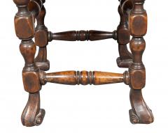 William And Mary Style Walnut Foot Stool - 4271301