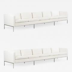 William Armbruster Pair of William Armbruster Monumental Five Seat Sofas in Chase Manhattan NYC - 3188921