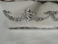 William B Durgin American Edwardian Regency Sterling Silver Jewelry Box with Cherubs - 3757417