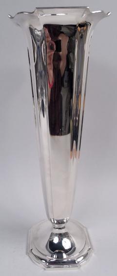 William B Durgin Antique American Modern Classical Sterling Silver 18 Inch Vase - 4338775