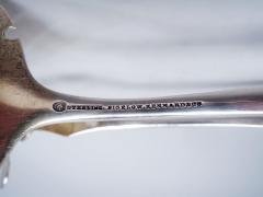 William B Durgin Antique Durgin Scroll Sterling Silver Sandwich Tongs - 4542935