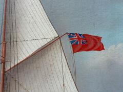 William Ball Spencer Oil on Canvas Seascape Painting British 19th C  - 4476944