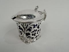 William Barnard Antique English Victorian Rococo Sterling Silver Mustard Pot 1845 - 3757387