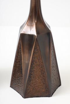 William Barr William Barr Bronzed Brutalist Lamps - 4807513