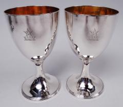 William Bateman Pair of Bateman English Georgian Neoclassical Goblets 1805 - 3774638