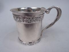 William Bennett Antique English Georgian Neoclassical Baby Cup with Snake Handle 1811 - 3764882