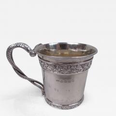 William Bennett Antique English Georgian Neoclassical Baby Cup with Snake Handle 1811 - 3771239