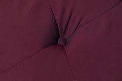 William Billy Haines Billy Haines Mid Century American Purple Upholstered Ottoman - 4669690