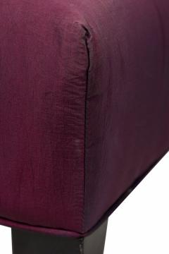 William Billy Haines Billy Haines Mid Century American Purple Upholstered Ottoman - 4669693