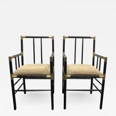 William Billy Haines Billy Haines Style Faux Bamboo Armchairs - 1865140