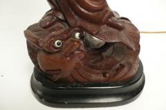 William Billy Haines Hand carved Teak Asian Lamp - 1252202