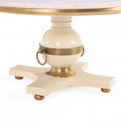 William Billy Haines Lacquered and Bronze Mounted Marble Top Coffee Table C 1960 - 4662260