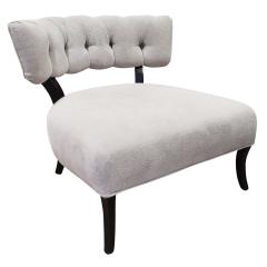 William Billy Haines Pair of Elegant Tufted Back Slipper Chairs 1940s - 1974178