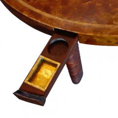 William Billy Haines William Billy Haines Custom Tortise Leather Game Table - 180913