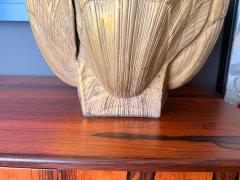 William Billy Haines X Large Patinated Brass Sea Shell Planter Billy Haines Style 1970s - 4761546