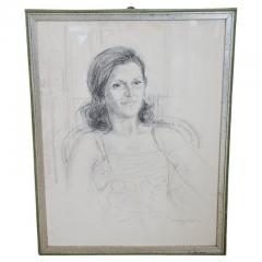 William Boissevain Portrait Pencil on Paper Dated 1975 Signed by William Boissevain - 2786305