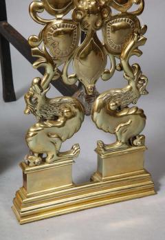 William Burges Remarkable Pair of English Arts Crafts Andirons - 1321548