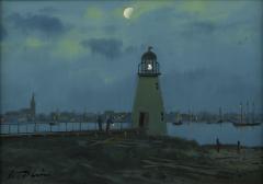 William Davis Palmer Island Light New Bedford MA c 1870 - 2772063