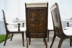 William Doezema Set of Six Amboyna Wood Dining Chairs by William Doezema for Mastercraft - 101808