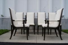 William Doezema Set of Six Amboyna Wood Dining Chairs by William Doezema for Mastercraft - 101809